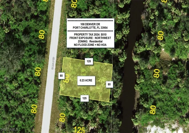 Photo 1 of Land for sale at 108 Denver Dr, Port Charlotte, FL 33954 | MLS# 225053952 | Listing updated on 2026-03-02