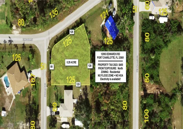 Photo 1 of Land for sale at 12093 Edwards Rd, Port Charlotte, FL 33981 | MLS# 225024460 | Listing updated on 2026-05-02