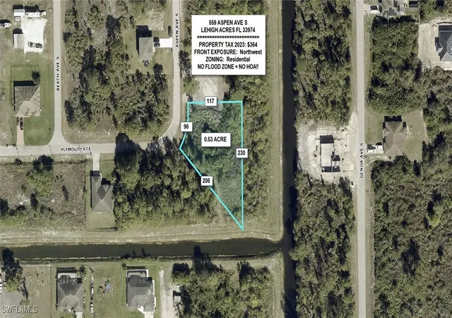Photo 1 of Land for sale at 559 Aspen Ave S, Lehigh Acres, FL 33974 | MLS# 225024243 | Listing updated on 2026-05-02