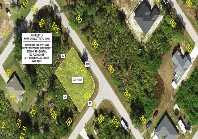 Photo 1 of Land for sale at 5461 Riley Ln, Port Charlotte, FL 33981 | MLS# 225038825 | Listing updated on 2026-08-03