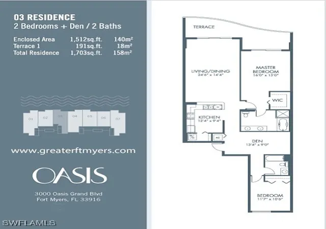 24th image of 3000 Oasis Grand Blvd #2203, Fort Myers, FL 33916 | MLS# 225016369