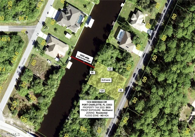 Photo 1 of Land for sale at 1030 Beekman Cir, Port Charlotte, FL 33953 | MLS# 223052223 | Listing updated on 2026-03-02