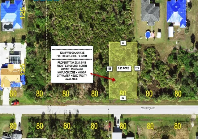 Photo 1 of Land for sale at 12022 Van Gough Ave, Port Charlotte, FL 33981 | MLS# 225057599 | Listing updated on 2026-03-02