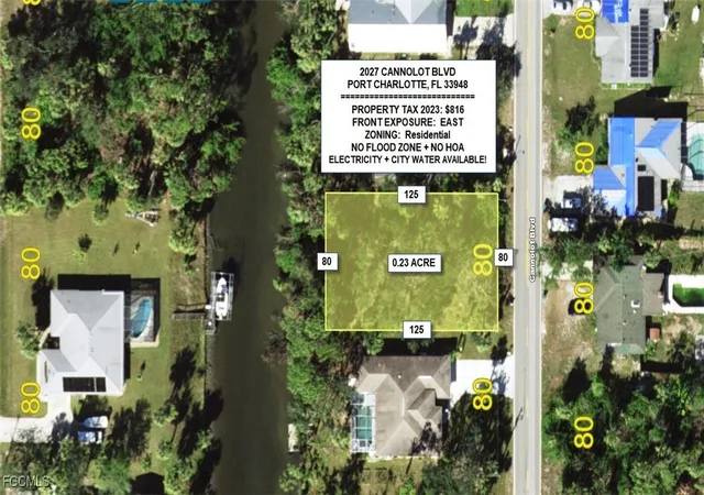 Photo 1 of Land for sale at 2027 Cannolot Blvd, Port Charlotte, FL 33948 | MLS# 2025005284 | Listing updated on 2026-05-02