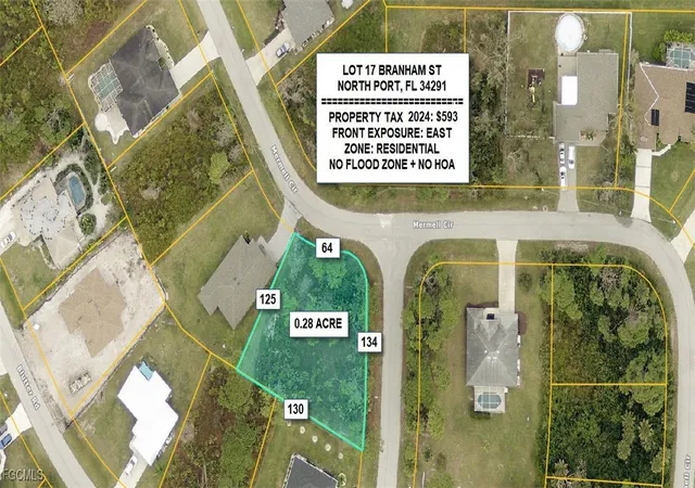 Photo 1 of Land for sale at Lot 17 Branham St, North Port, FL 34291 | MLS# 2025015486 | Listing updated on 2026-05-02