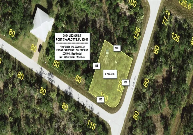 Photo 1 of Land for sale at 7094 Legion St, Port Charlotte, FL 33981 | MLS# 2025015709 | Listing updated on 2026-05-04