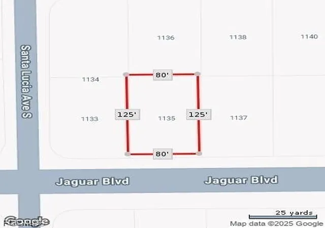 Photo 4 of Land for sale at 1135 Jaguar Blvd, Lehigh Acres, FL 33974 | MLS# 2025017610 | Listing updated on 2026-10-29