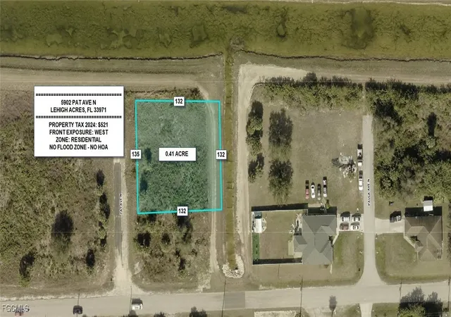 Photo 1 of Land for sale at 5902 Pat Ave N, Lehigh Acres, FL 33971 | MLS# 2025017789 | Listing updated on 2026-05-02