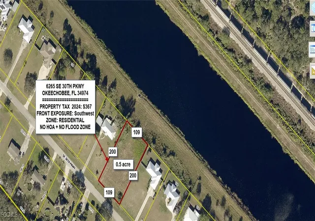 Photo 1 of Land for sale at 6265 Se 30th Pkwy, Okeechobee, FL 34974 | MLS# 2025018611 | Listing updated on 2026-05-02
