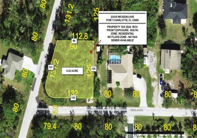 Photo 1 of Land for sale at 23418 Wickens Ave, Punta Gorda, FL 33980 | MLS# 2025020399 | Listing updated on 2026-05-02