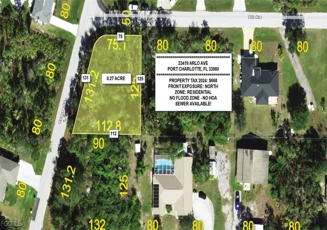 Photo 1 of Land for sale at 23419 Arlo Ave, Punta Gorda, FL 33980 | MLS# 2025020403 | Listing updated on 2026-05-02
