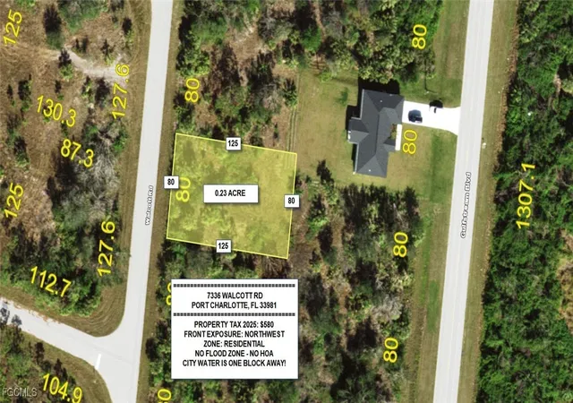 Photo 1 of Land for sale at 7336 Walcott Rd, Port Charlotte, FL 33981 | MLS# 2025020947 | Listing updated on 2026-05-02