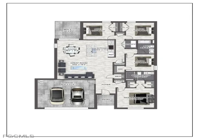3rd image of 545 Oakshire Ln, Lehigh Acres, FL 33972 | MLS# 2026000972