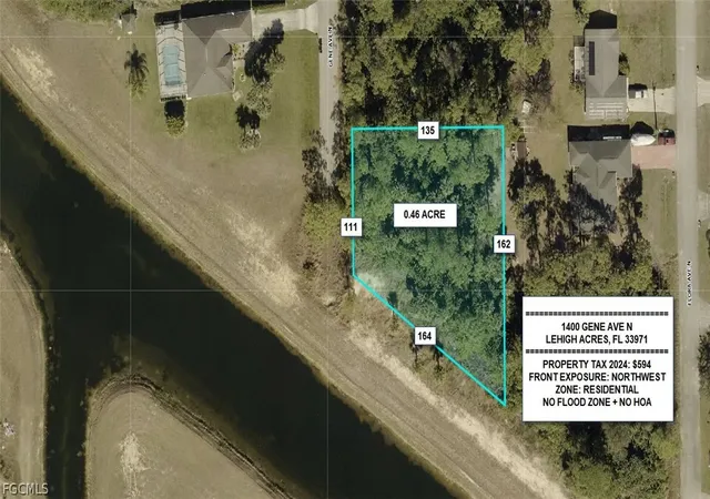 Photo 1 of Land for sale at 1400 Gene Ave N, Lehigh Acres, FL 33971 | MLS# 2026010604 | Listing updated on 2026-03-02