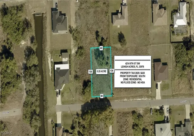 Photo 1 of Land for sale at 4214 9th Street Sw, Lehigh Acres, FL 33976 | MLS# 2026012227 | Listing updated on 2026-03-11