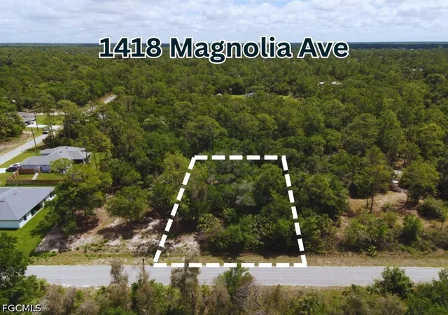 Photo 1 of Land for sale at 1418 Magnolia Ave, Lehigh Acres, FL 33972 | MLS# 2026017309 | Listing updated on 2026-04-15