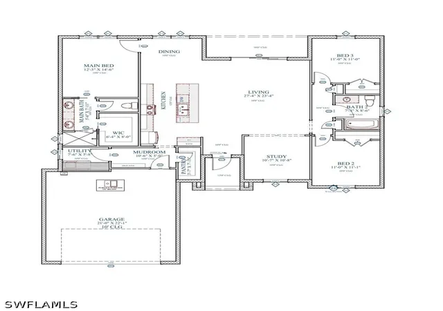 Photo 2 of Single family home for sale at 445 Burrstone Dr, Lehigh Acres, FL 33974 | MLS# 226014898 | Listing updated on 2026-04-29