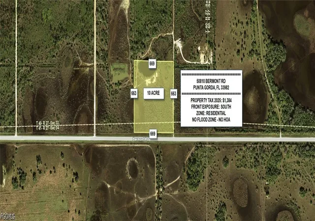 Photo 1 of Land for sale at 50810 Bermont Rd, Punta Gorda, FL 33982 | MLS# 2026020376 | Listing updated on 2026-05-04