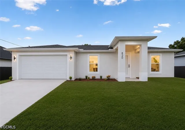 Photo 1 of Sale Pending at 820 Lamar St E, Lehigh Acres, FL 33974 | MLS# 2026024828 | Listing updated on 2026-07-01