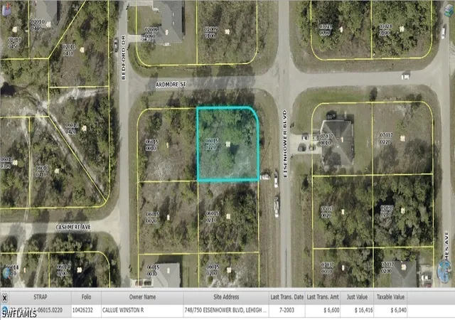 Photo 1 of Land for sale at 750 Eisenhower Blvd, Lehigh Acres, FL 33974 | MLS# 226022814 | Listing updated on 2026-06-12