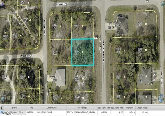 Photo 1 of Land for sale at 754 Eisenhower Blvd, Lehigh Acres, FL 33974 | MLS# 226022813 | Listing updated on 2026-06-12