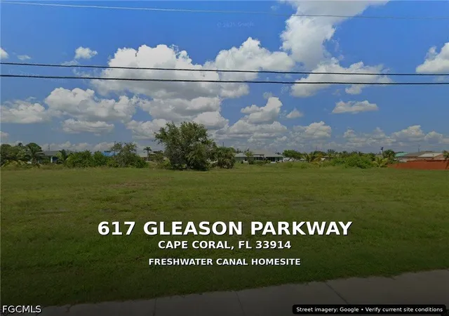 Photo 1 of Land for sale at 617 Gleason Pkwy, Cape Coral, FL 33914 | MLS# 2026031201 | Listing updated on 2026-07-21