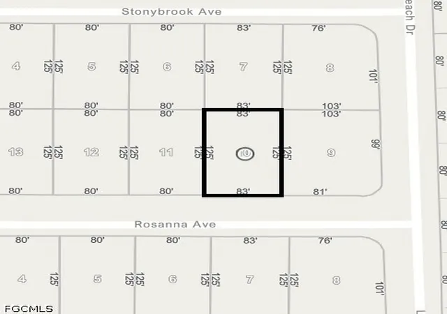 Photo 1 of Land for sale at 302 Rosanna Ave, Lehigh Acres, FL 33972 | MLS# 2026032902 | Listing updated on 2026-08-06