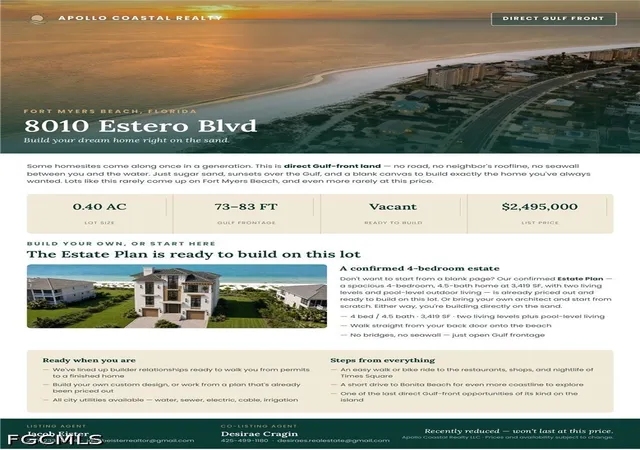 Photo 2 of Land for sale at 191 Bahia Viaduct, Fort Myers Beach, FL 33931 | MLS# 2026035983 | Listing updated on 2026-10-01