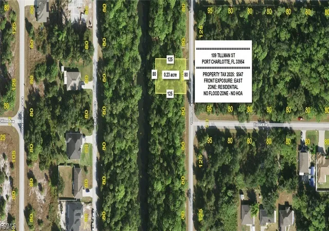 Photo 1 of Land for sale at 109 Tillman St, Port Charlotte, FL 33954 | MLS# 2026041401 | Listing updated on 2026-10-01