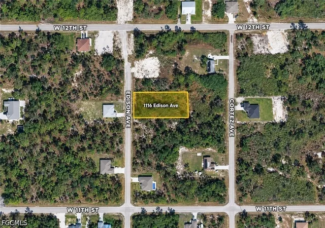 Land for sale at 1116 Edison Ave, Lehigh Acres, FL 33972 | MLS# 2026041533 | Listing updated on 2026-10-02