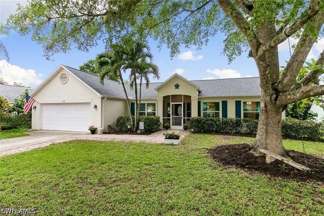 Single family home for sale at 159 Plantation Cir, Naples, FL 34104 | MLS# 226039548
