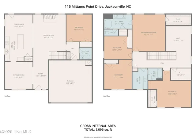 Photo 2 of Single family home for sale at 115 Mittams Point Dr, Jacksonville, NC 28546 | MLS# 100582220 | Listing updated on 2026-08-27