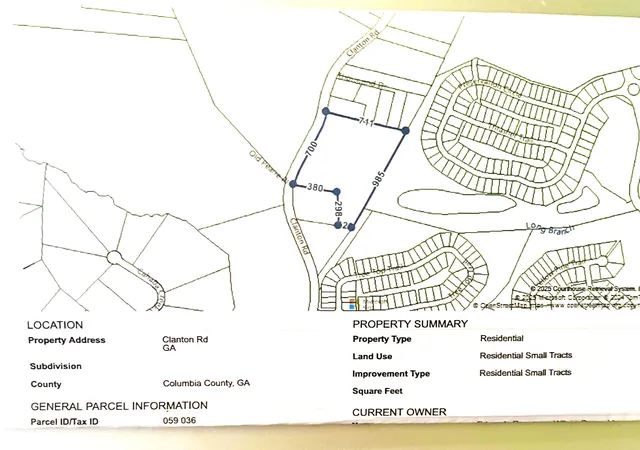 Photo 2 of Land for sale at 0 Clanton Rd, Evans, GA 30809 | MLS# 98223701 | Listing updated on 2026-06-20