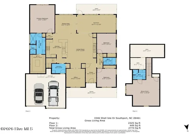Photo 3 of Single family home for sale at 3346 Shell Isle Dr, Southport, NC 28461 | MLS# 100594278 | Listing updated on 2026-09-21