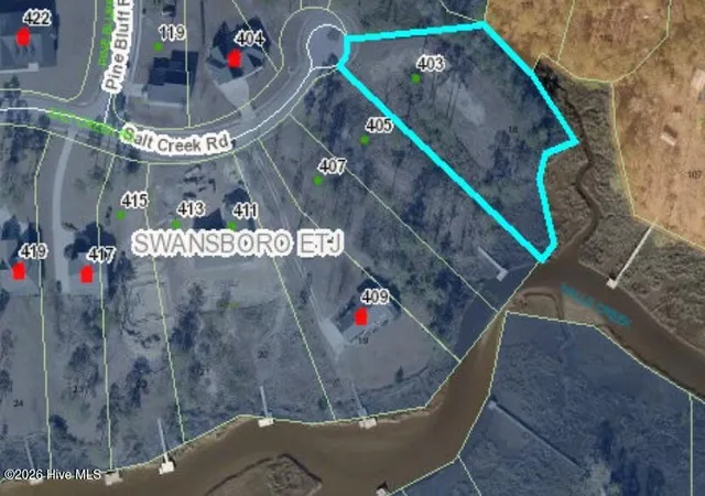 Photo 2 of Land for sale at 403 Salt Crk Rd, Swansboro, NC 28584 | MLS# 100591394 | Listing updated on 2026-09-09