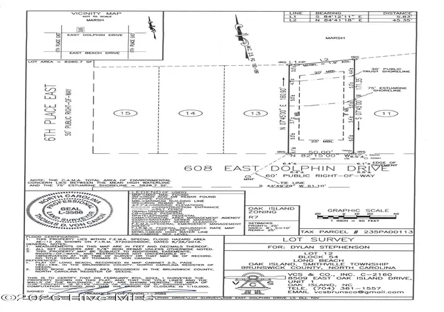 Photo 2 of Land for sale at 608 E Dolphin Dr, Oak Island, NC 28465 | MLS# 100596557 | Listing updated on 2026-08-16