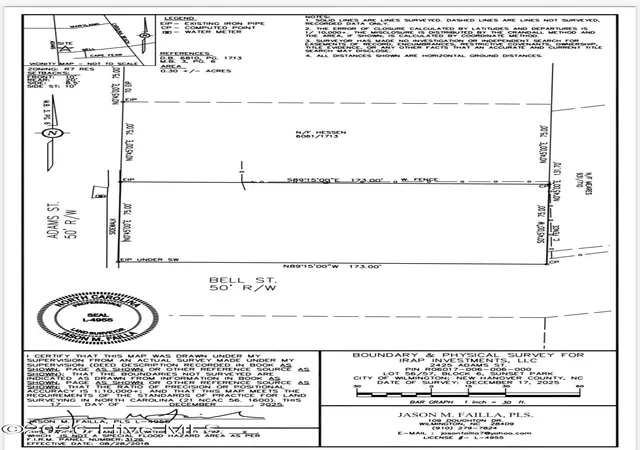 Photo 1 of Land for sale at 2425 Adams St, Wilmington, NC 28401 | MLS# 100584906 | Listing updated on 2026-08-18