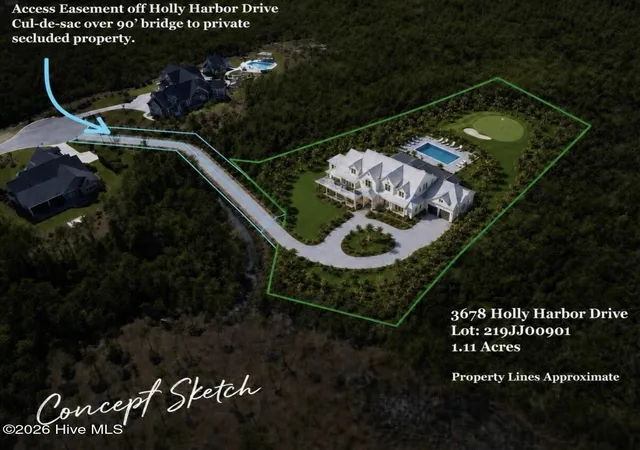 Photo 2 of Land for sale at 3678 Holly Harbor Dr, Southport, NC 28461 | MLS# 100577320 | Listing updated on 2026-07-28