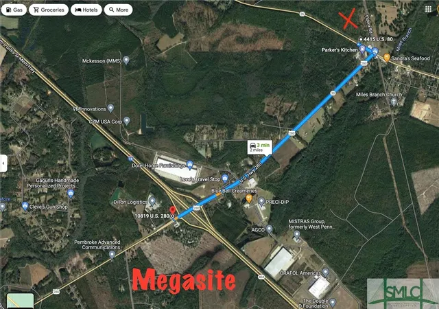 Photo 1 of Land for sale at 0 Us 80 Hwy, Ellabell, GA 31308 | MLS# SA322296 | Listing updated on 2025-10-31