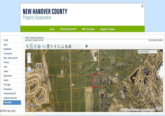 Photo 2 of Land for sale at 7576 Plantation Rd, Wilmington, NC 28411 | MLS# 100585879 | Listing updated on 2026-07-09