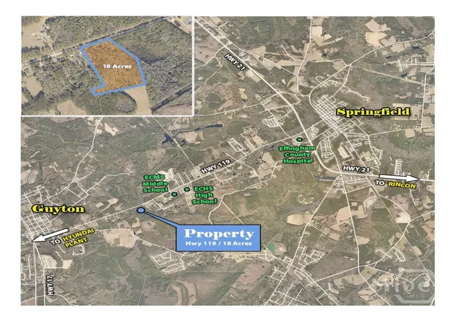 Photo 1 of Land for sale at 0 Hwy 119, Guyton, GA 31312 | MLS# SA339898 | Listing updated on 2026-07-07