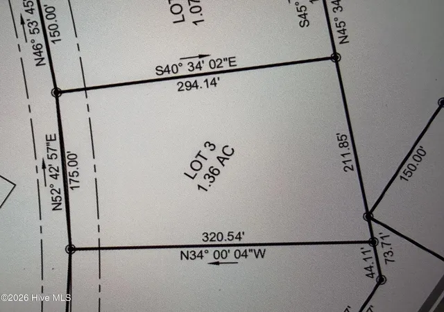 Photo 2 of Land for sale at Tbd/lot 3 Elmore, Laurinburg, NC 28352 | MLS# 100599984 | Listing updated on 2026-08-31