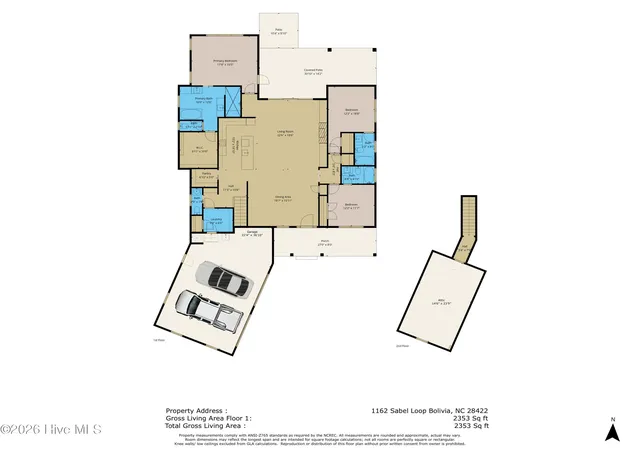 Photo 2 of Single family home for sale at 1162 Sabel Loop Se, Bolivia, NC 28422 | MLS# 100589274 | Listing updated on 2026-09-13