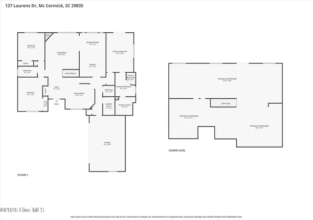 Homes for sale in Mc Cormick, SC | 127 Laurens Dr, Mc Cormick, SC 29835 | MLS# 100582546