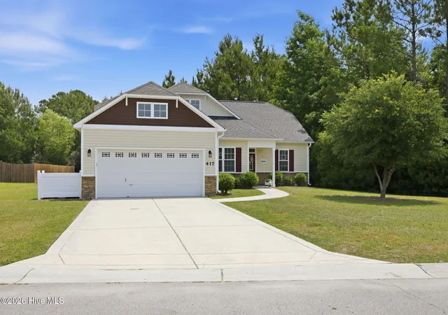 Photo 2 of Single family home for sale at 417 Cyrus Thompson Dr, Jacksonville, NC 28546 | MLS# 100581150 | Listing updated on 2026-08-18