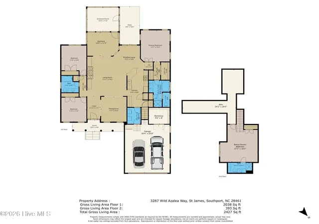 Photo 3 of Single family home for sale at 3287 Wild Azalea Way Se, Southport, NC 28461 | MLS# 100595035 | Listing updated on 2026-08-18