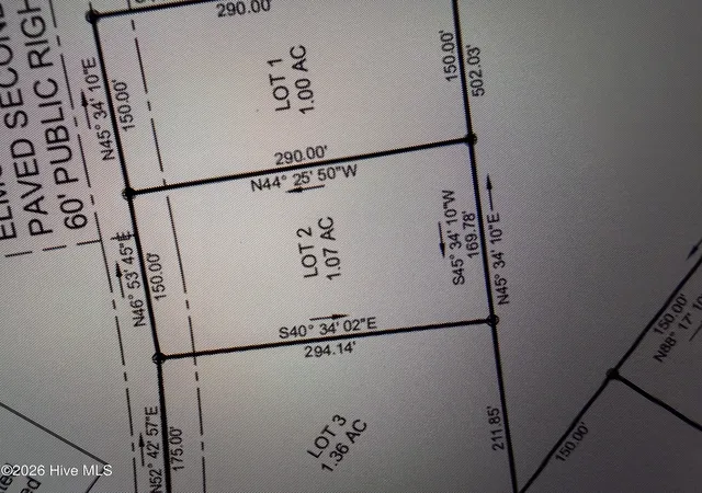 Photo 2 of Land for sale at Tbd/lot 2 Elmore, Laurinburg, NC 28352 | MLS# 100599982 | Listing updated on 2026-08-31