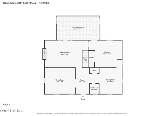 3rd image of 3625 Litchfield Dr, Rocky Mount, NC 27803 | MLS# 100583138