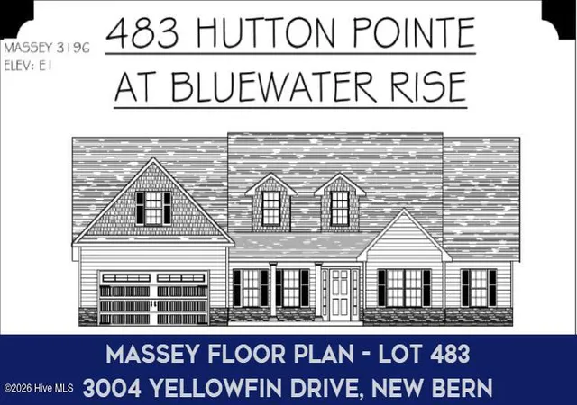 Photo 2 of Single family home for sale at 3004 Yellowfin Dr, New Bern, NC 28562 | MLS# 100596678 | Listing updated on 2026-09-04