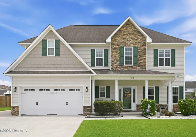 Photo 1 of Single family home for sale at 512 Louvre Ln, Jacksonville, NC 28546 | MLS# 100593190 | Listing updated on 2026-09-15